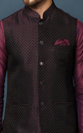 Men Jacket Kurta Set